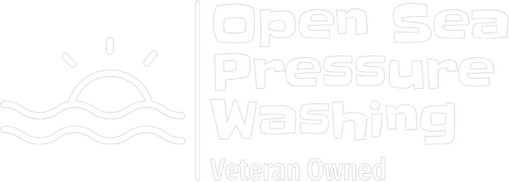 Open Sea Pressure Washing Logo White